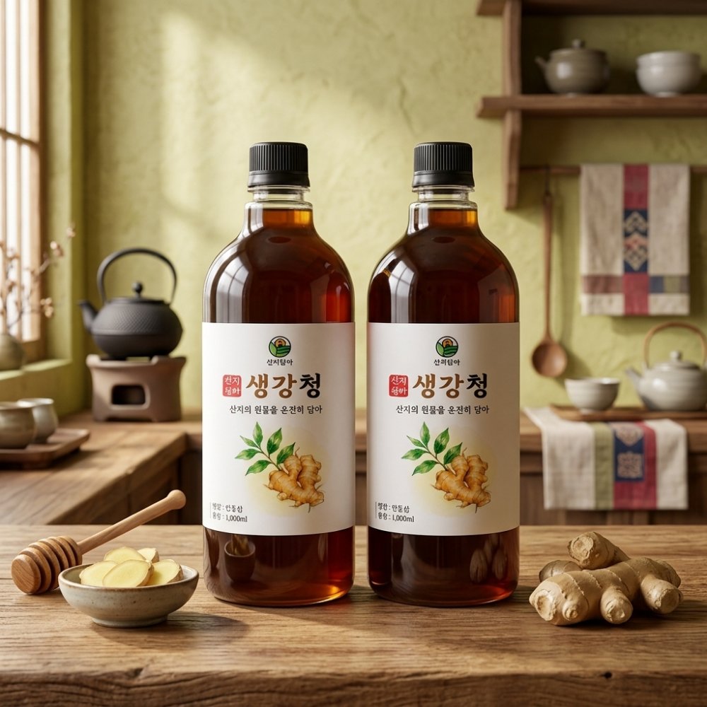 생강청 수제 생강차 국내산 생강진액 생강효능 1000ml