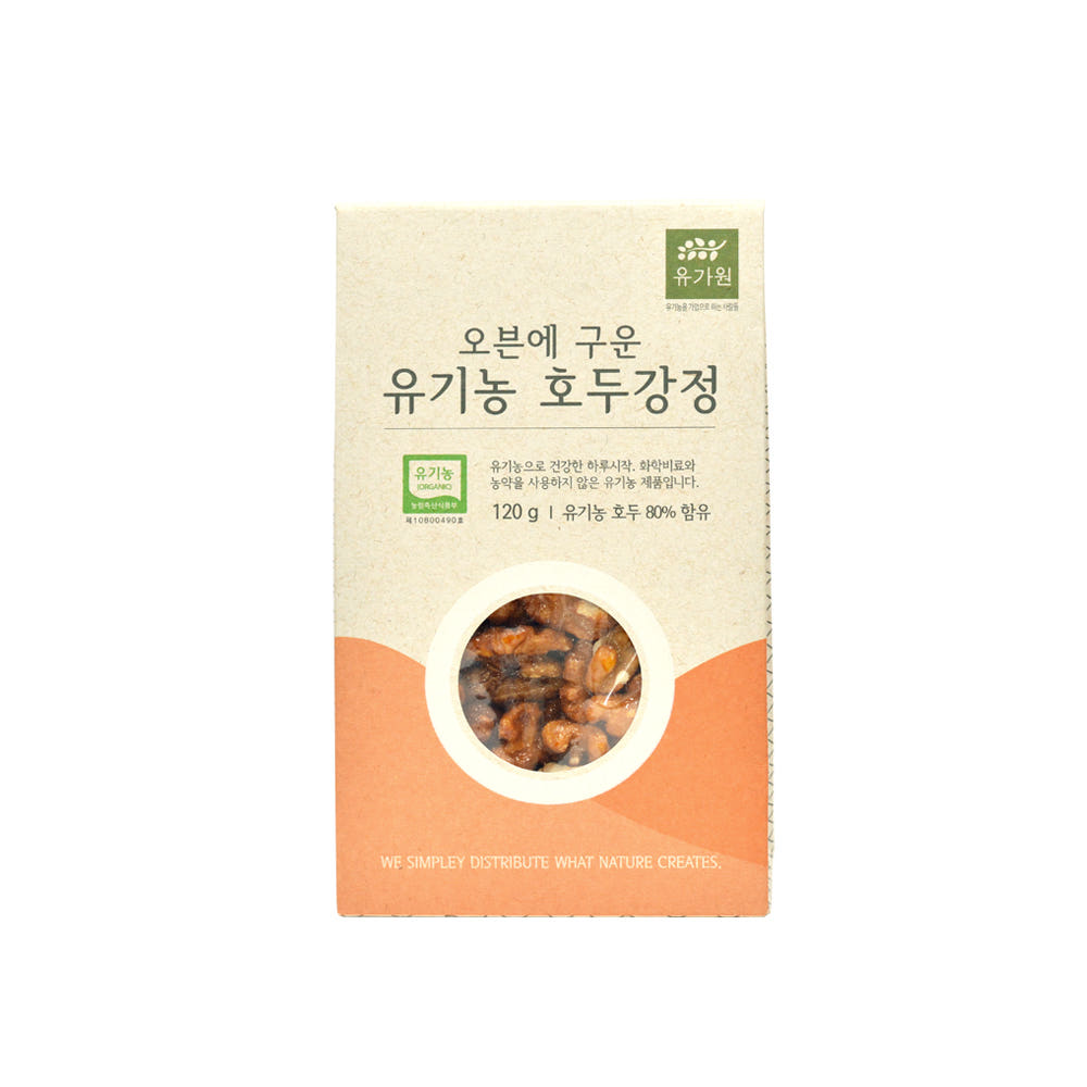 오븐에 구운 유기농 호두강정 120g