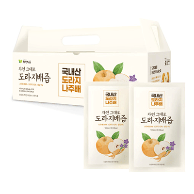 (도라지 10%) 자연그대로 도라지배즙 100ml x 30팩/60팩 대표이미지 섬네일