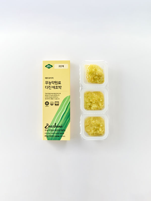 무농약 토핑 야채큐브 다진 애호박 45g