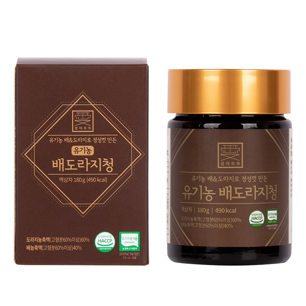 몸애쏙쏙 유기농 배도라지청 180g 대표이미지 섬네일