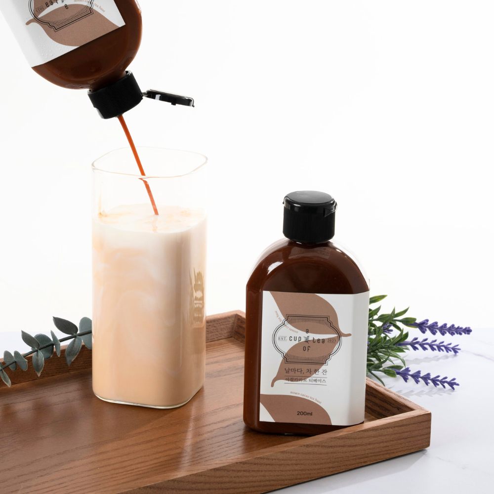 [날마다차한잔] 밀크 티 베이스 4종 아쌈 얼그레이 루이보스 차이 200ml