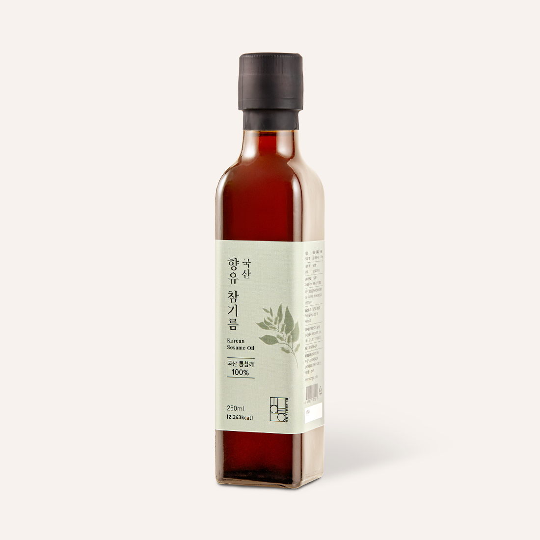 향유 진한 국산 참기름 250ml