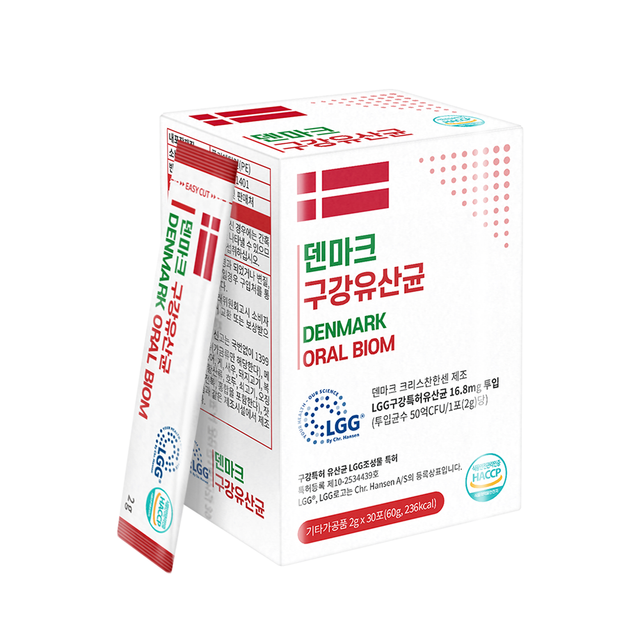 덴마크 구강유산균 2g x 30포(60g) 대표이미지 섬네일