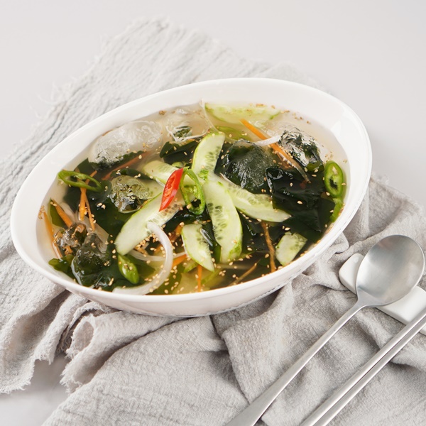 [송도즉석반찬] 살얼음 오이미역냉국 550g x2팩 부대찌개 500g 외