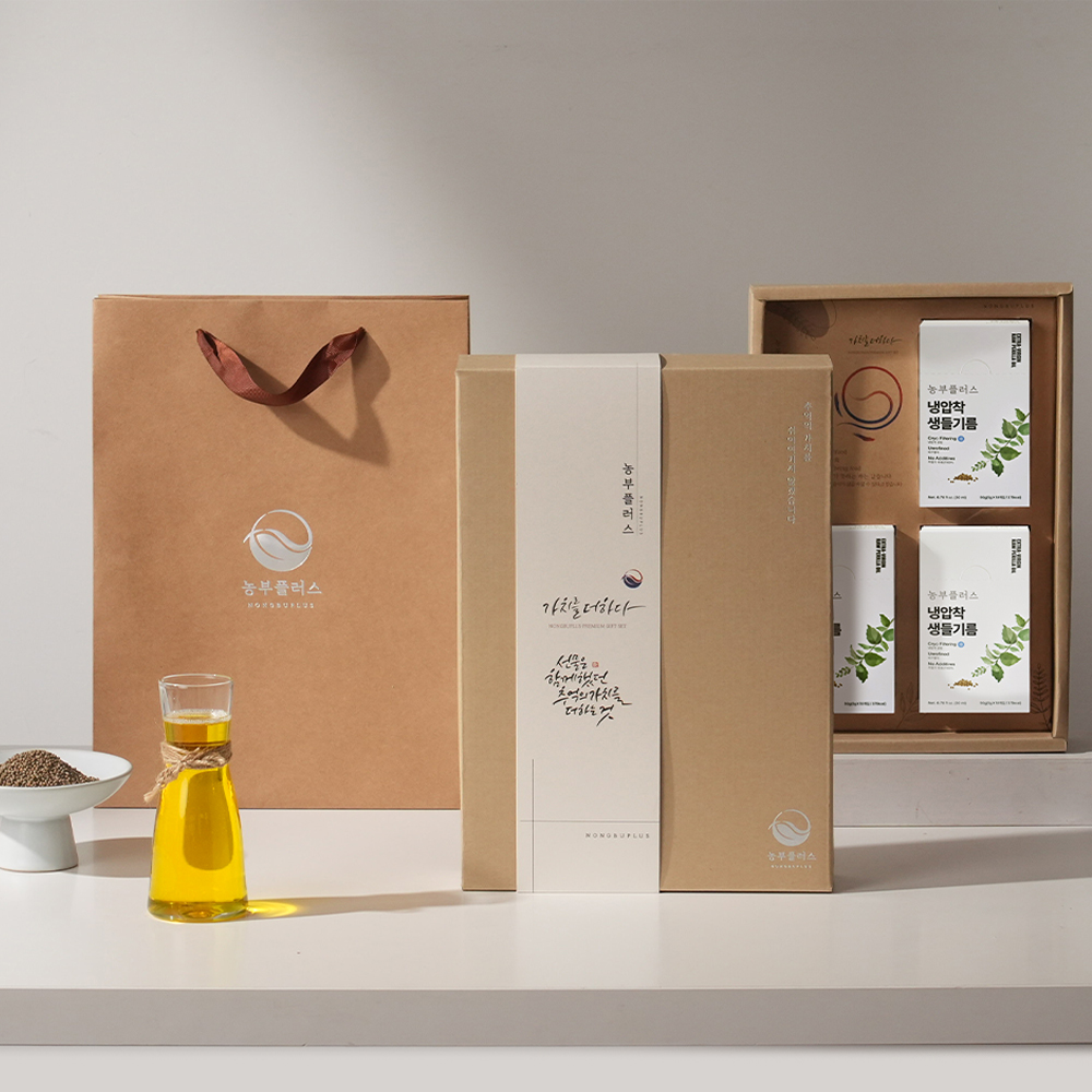 농부플러스 국산 냉압착 생들기름 오메가3 스틱 선물세트 5g 30개입