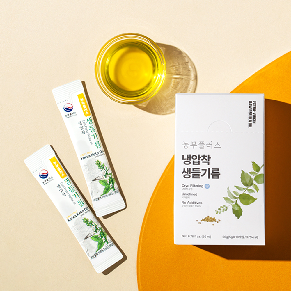 농부플러스 국산 냉압착 생들기름 오메가3 스틱 선물세트 5g 30개입