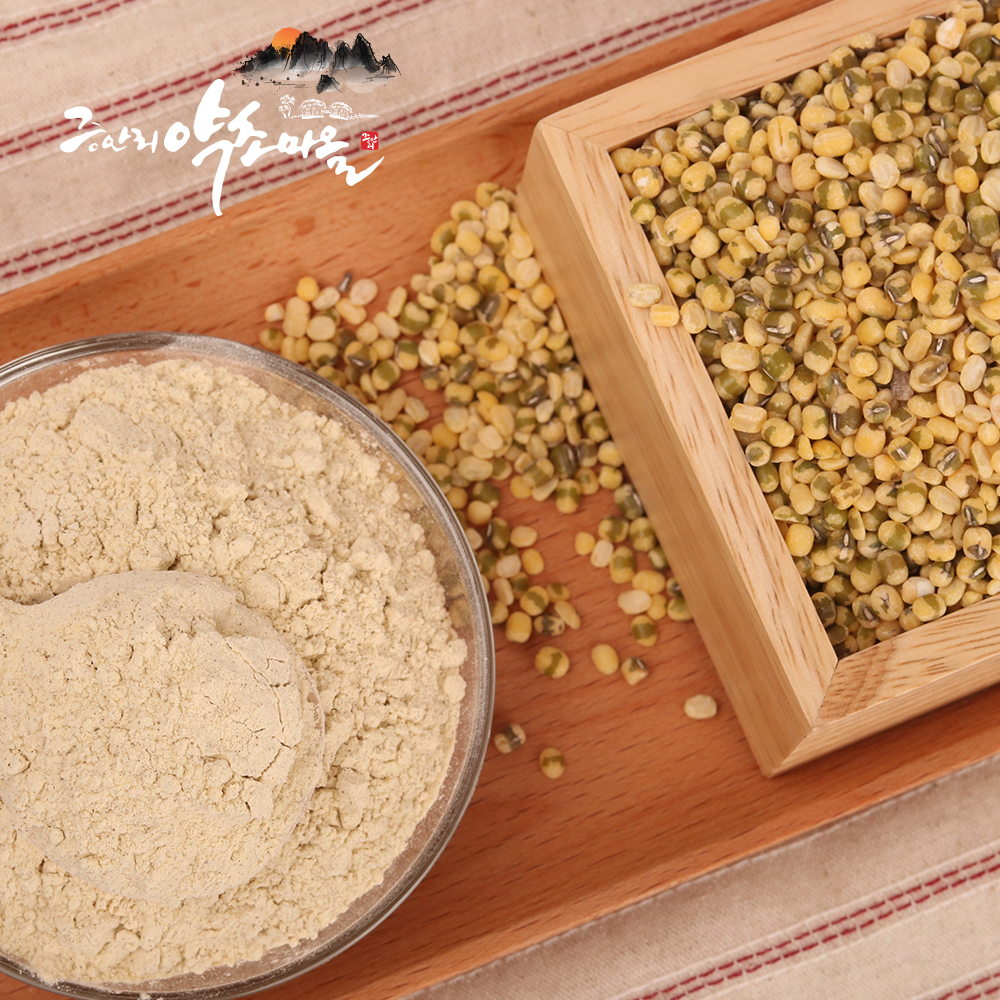 국산 깐녹두가루 분말 녹두전 고운입자 볶은녹두분말