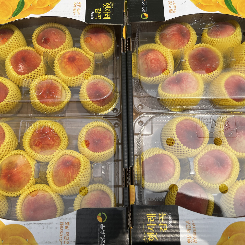 [오커늘푸] 황도 백도 햇사레 털복숭아 2kg 4kg 대표이미지 섬네일