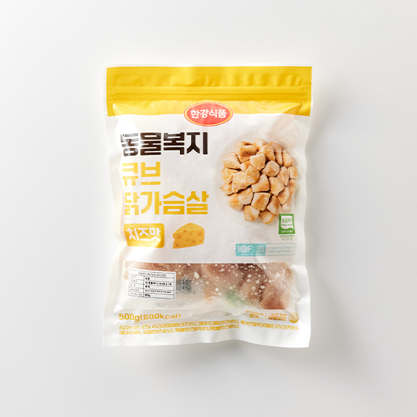 치즈맛 동물복지 큐브닭가슴살(500g)