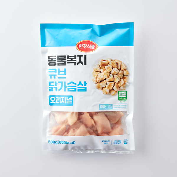 동물복지 오리지널 큐브닭가슴살(500g)