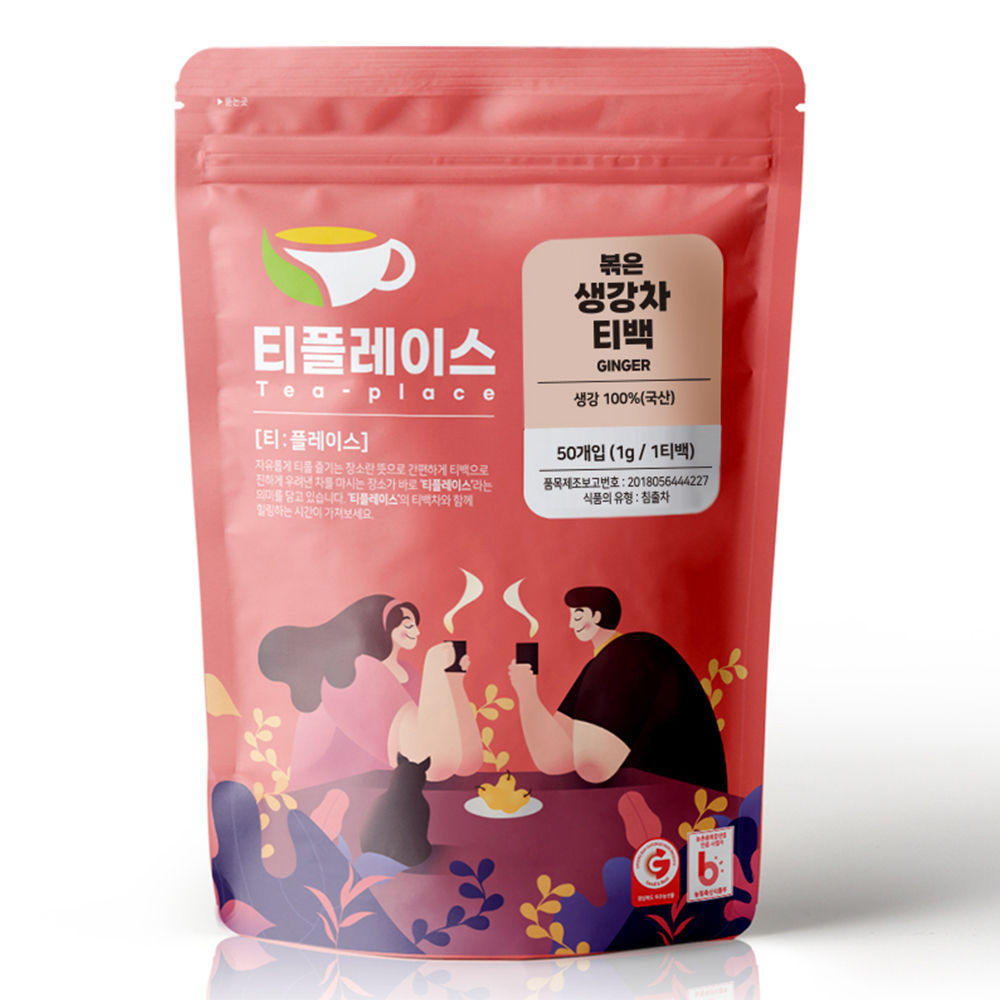 티플레이스 국산 100% 생강차 삼각티백 50티백