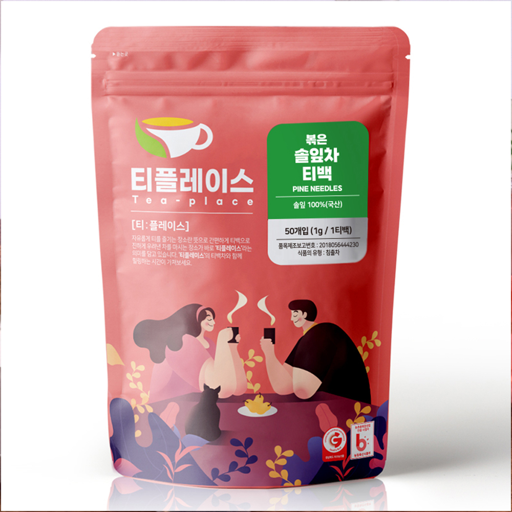 티플레이스 국산 100% 솔잎차 삼각티백 50티백