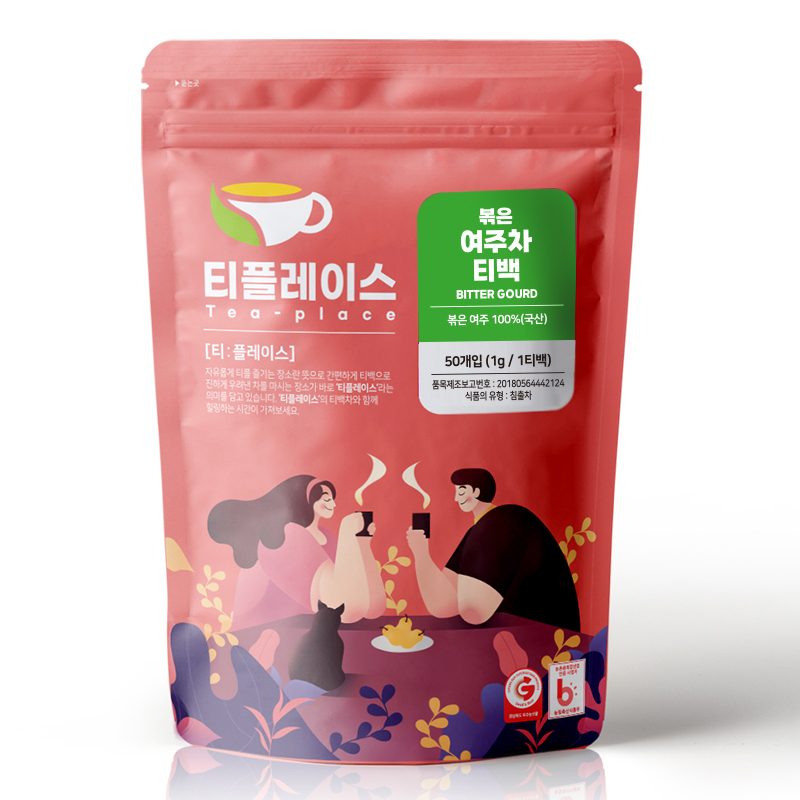 티플레이스 국산 100% 여주차 삼각티백 50티백