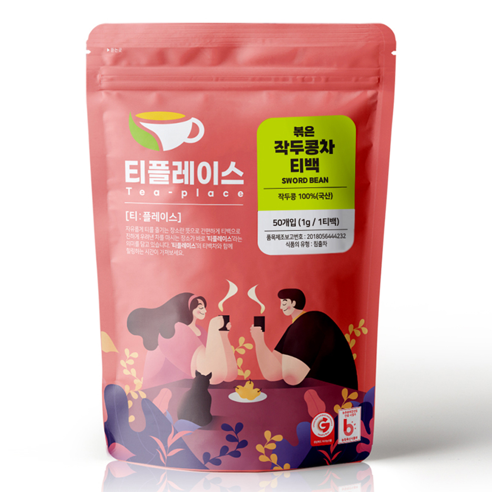 티플레이스 국산 100% 작두콩차 삼각티백 50티백