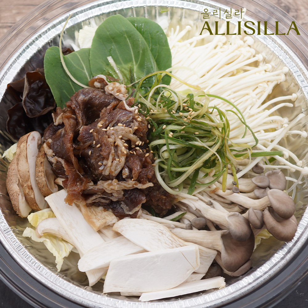 [올리실라] 버섯 불고기 전골 밀키트 870g