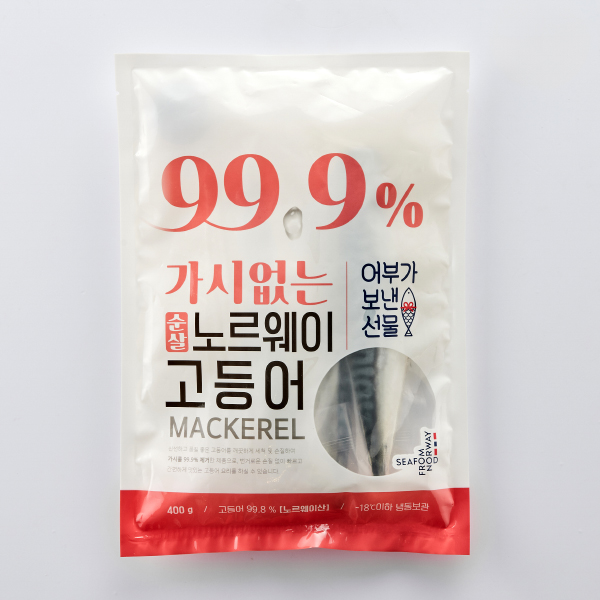 순살 99.9% </br> 가시없는 노르웨이 고등어 (400g)