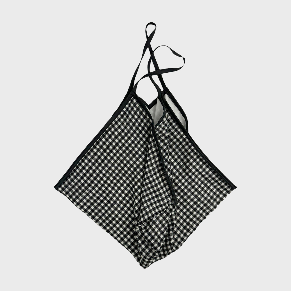 [세이프선데이] 다이아몬드 마켓백 (깅엄체크 블랙) 대표이미지 섬네일