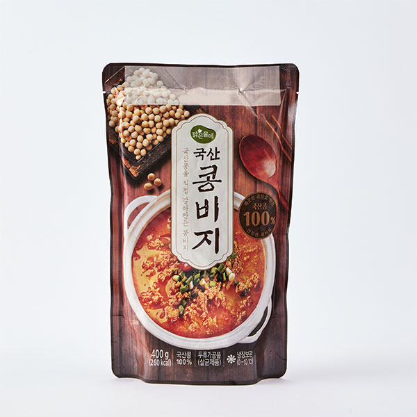 [감사특가] 맑은물 국산 콩비지(400g)