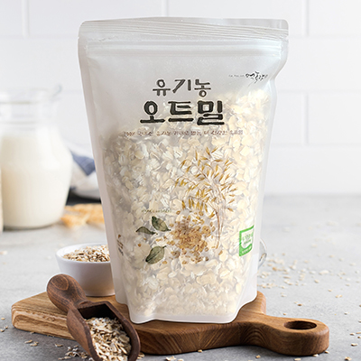 [매주생산] 국산 유기농 오트밀 450g 대표이미지 섬네일