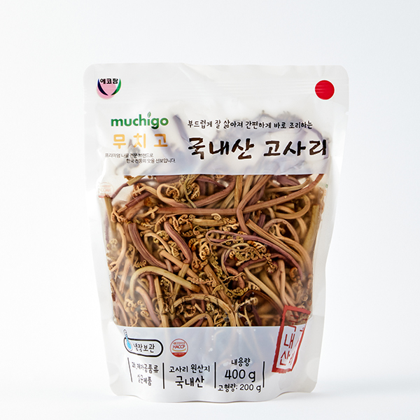 국산 데침 고사리 (400g, 고형량 200g)