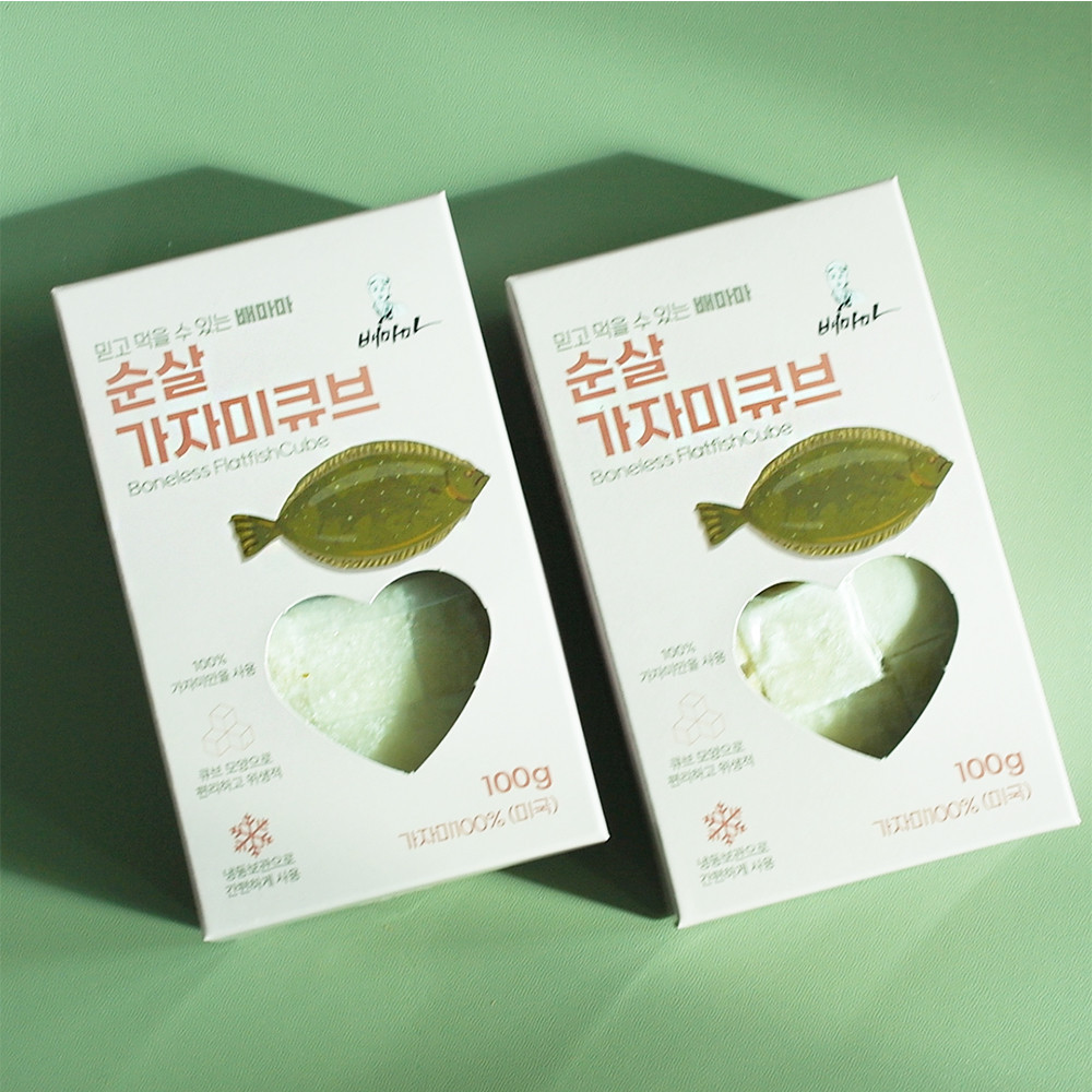 배마마 대구 가자미 동태 큐브 생선 토핑 반찬