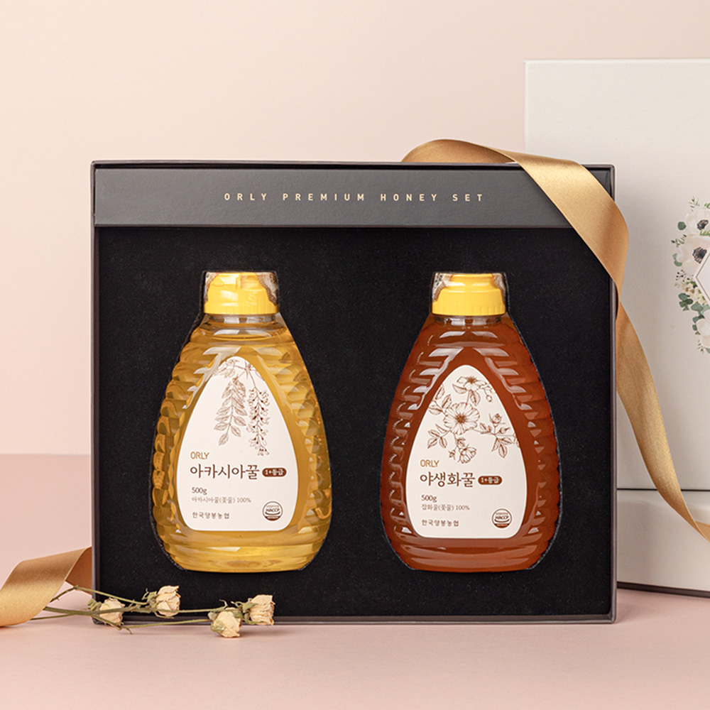 올리 1+등급 프리미엄 꿀 세트 (쇼핑백포함)