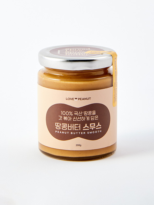 [러브앤피넛] 100% 국내산 땅콩버터 스무스 (210g)
