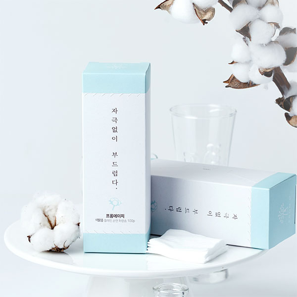 더맑음 플레인 순면 화장솜 100P×4개