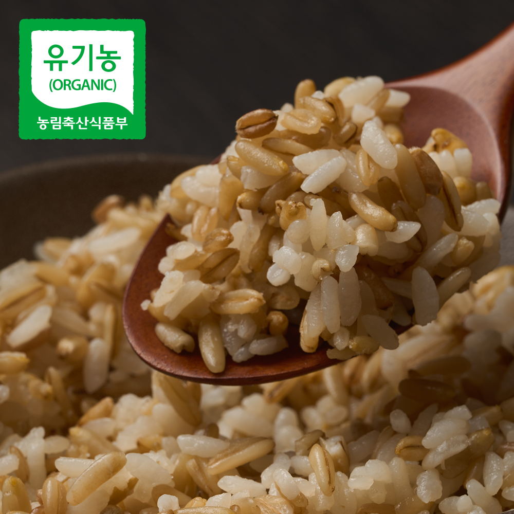 국산 유기농 흑보리 1kg