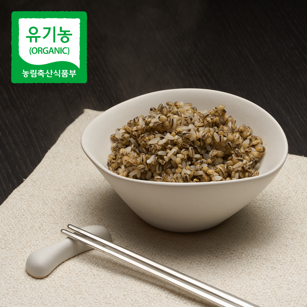 국산 유기농 흑보리 1kg