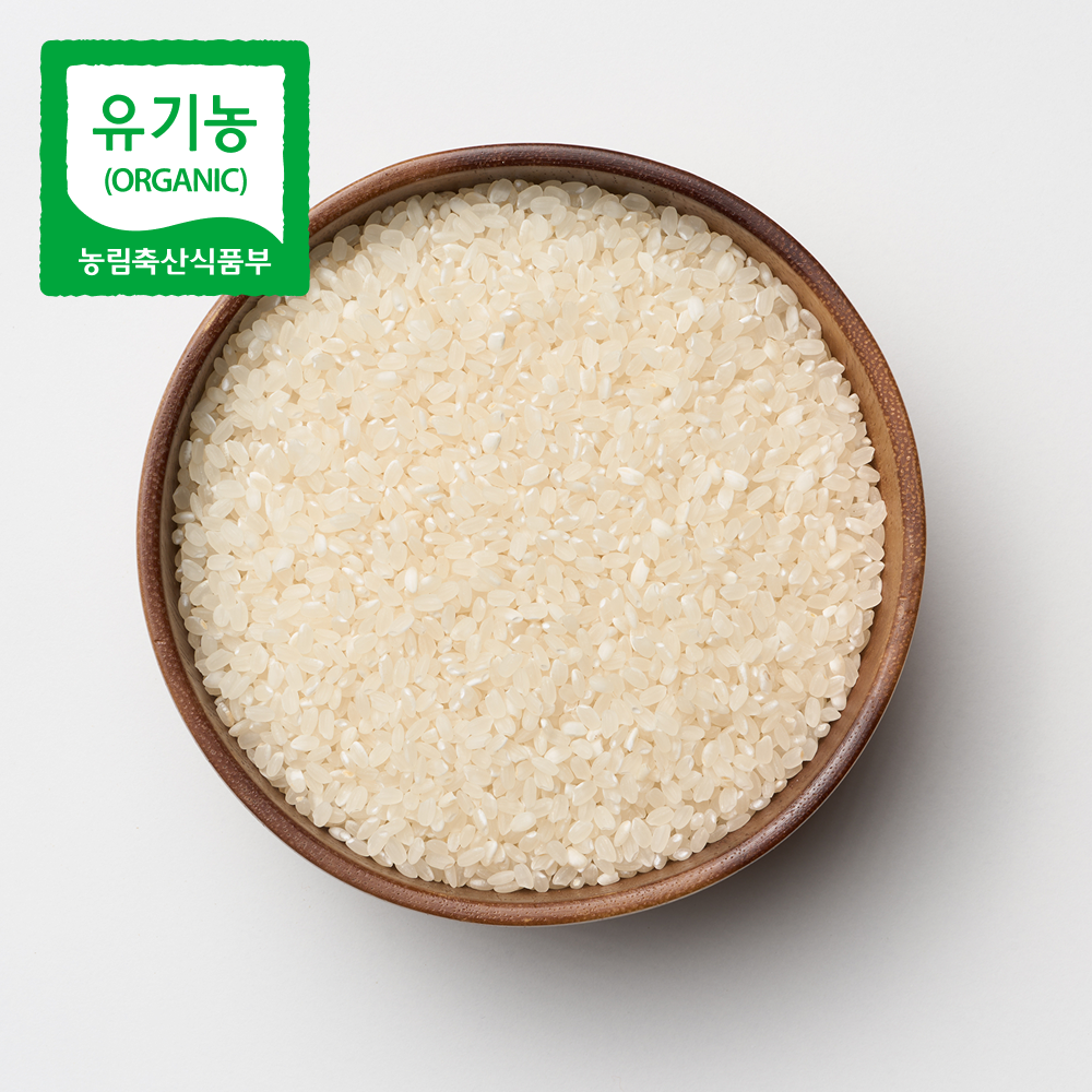 [25년 햇곡 | 새청무] 국산 유기농 백미 단일품종 2kg