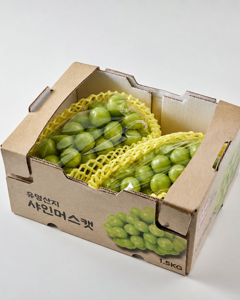 [농할20%쿠폰] 유명산지 샤인머스캣 1.5kg(2-3수)