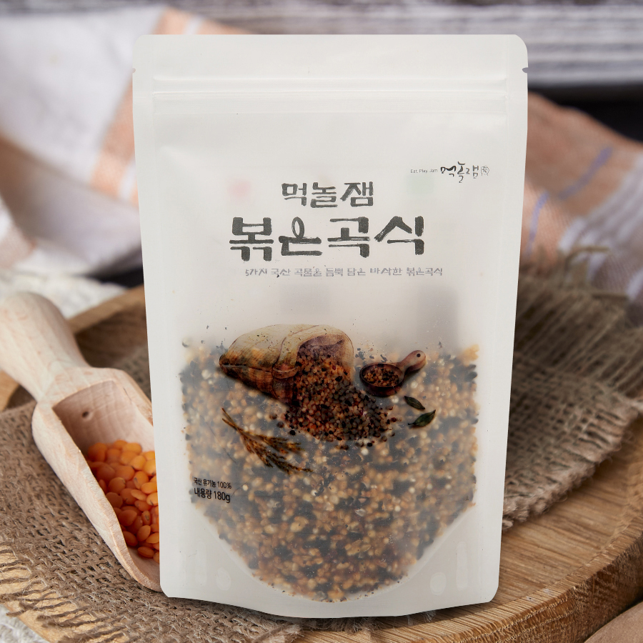 먹놀잼 국산 볶은곡식 180g 