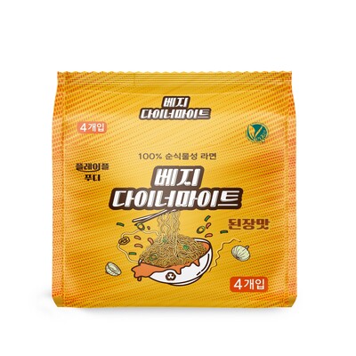 [베지다이너마이트] 식물성 비건 라면 미니박스(4입*2개) 대표이미지 섬네일