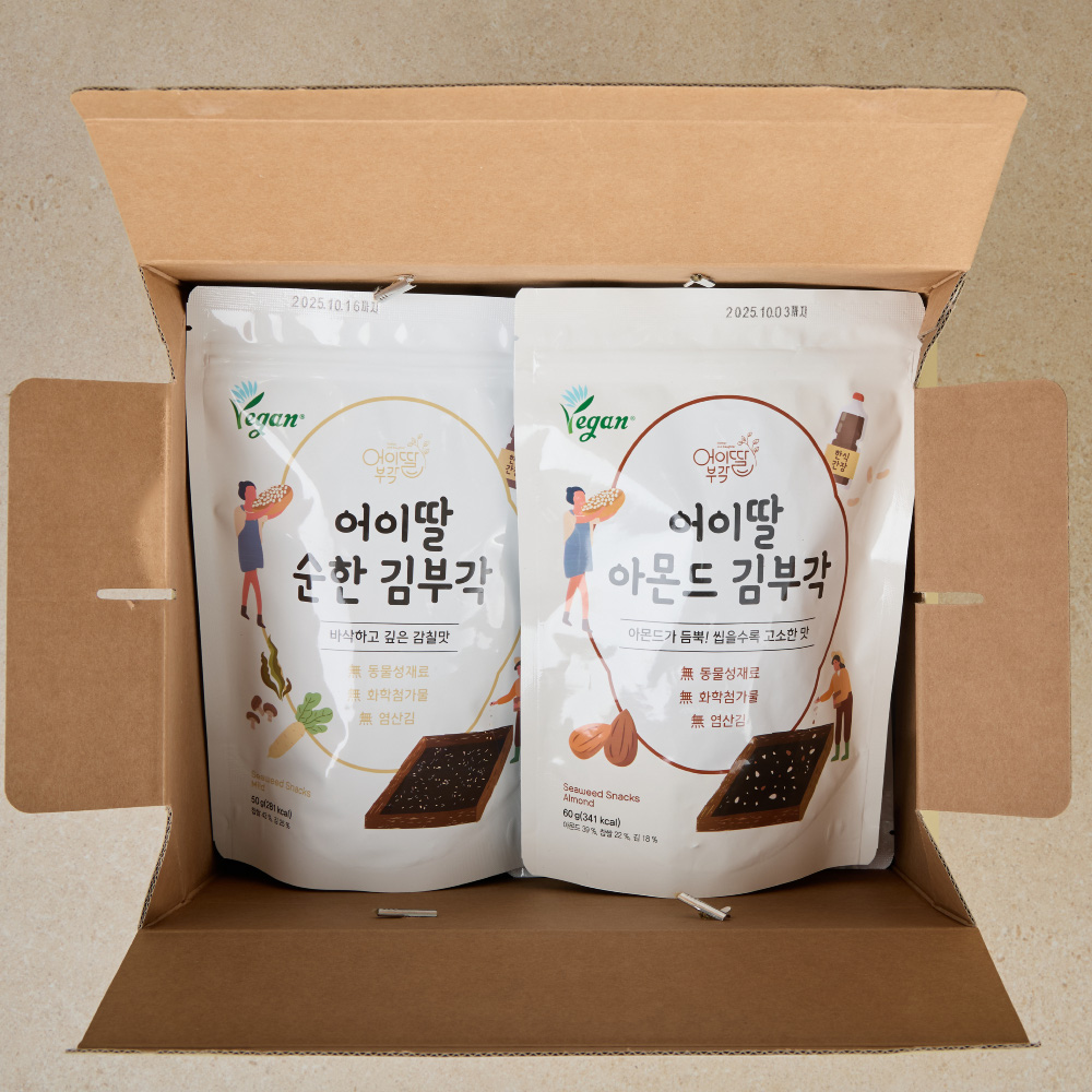 어이딸 4가지맛 김부각 선물세트 2종