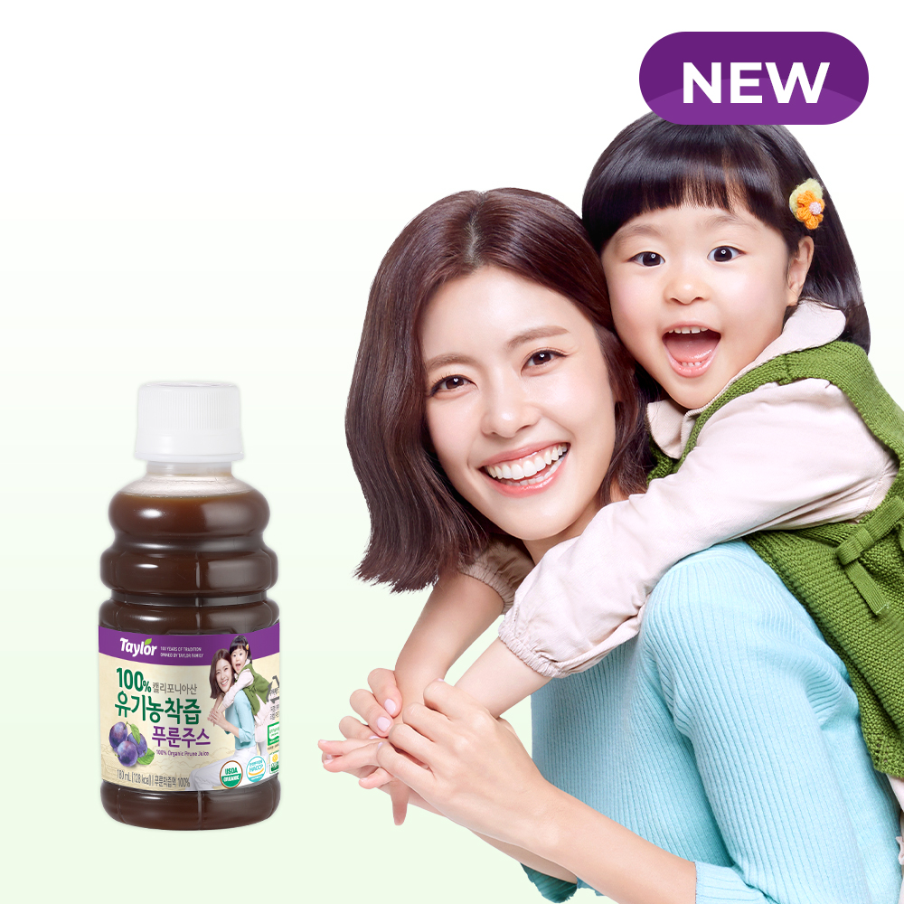 테일러푸룬 공식 유기농착즙 푸룬주스 180ml x 7병