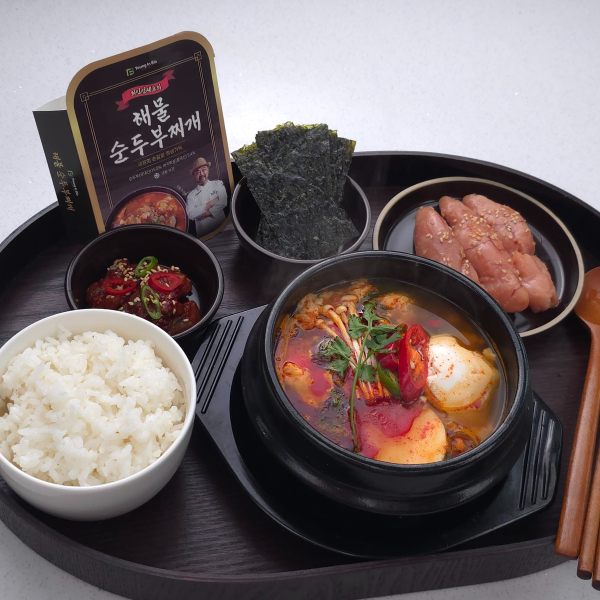 [셰프의손맛] 최인선 셰프의 얼큰 해물 순두부찌개 밀키트 230g