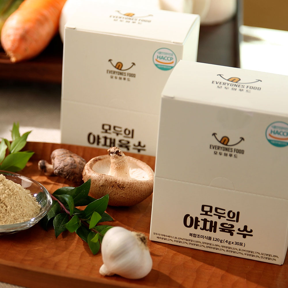 [정기배송] 화학첨가물 제로 모두의 멸치육수 야채육수 120g