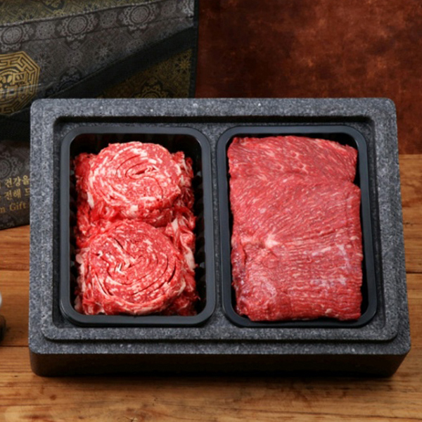 [서가한우] 1++등급 정육선물세트 1호 800g(불고기 400g+국거리 400g) 대표이미지 섬네일