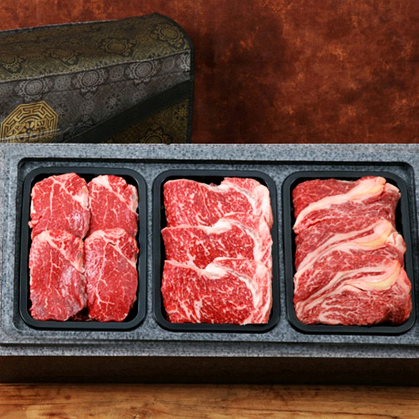 [서가한우] 1++등급 구이선물세트 2호 1.2kg(등심 400g+안심400g+특수부위 400g) 대표이미지 섬네일