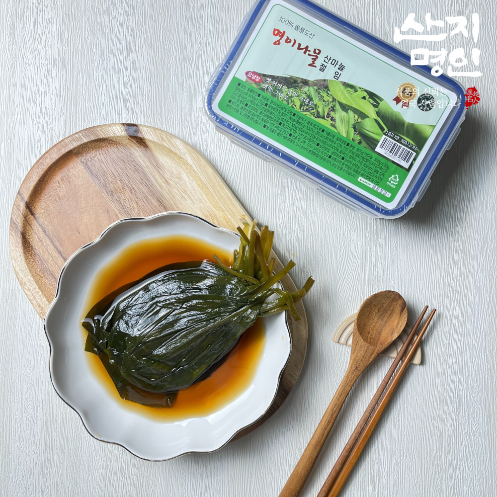 [산지명인] 울릉도 직송 자연산 명이나물 800g 절임 장아찌 반찬