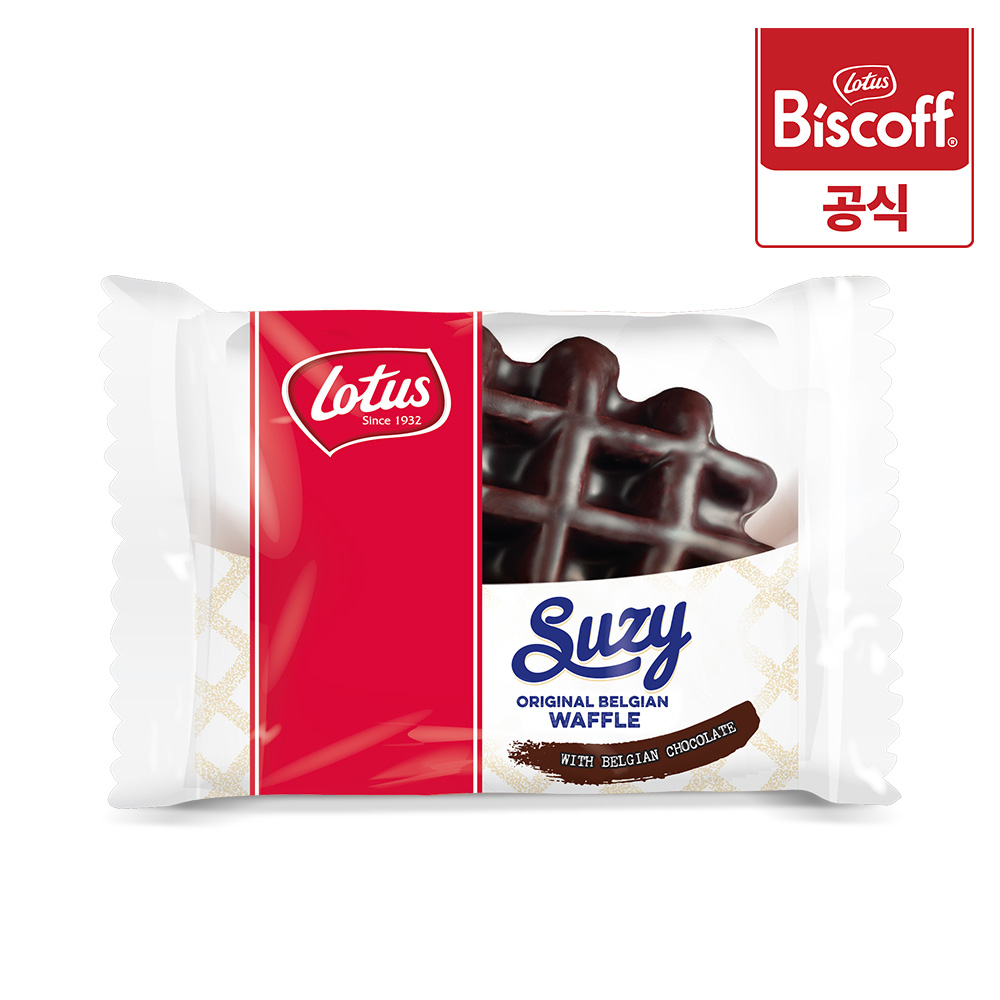 로투스 벨기에 와플 위드 초콜렛 57.5g / 커피과자 수입 과자 벨지안와플 디저트