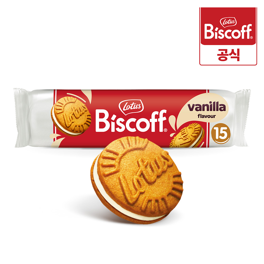 로투스 비스코프 샌드 바닐라 110g / 커피과자 크림샌드 수입 과자 대용량 크래커 대표이미지 섬네일