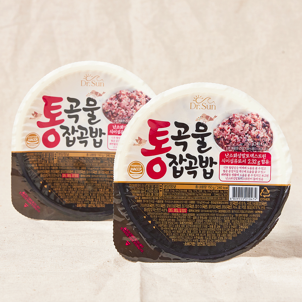 선재광 닥터선 늘선한 통곡물 잡곡밥 150g(10개/20개)