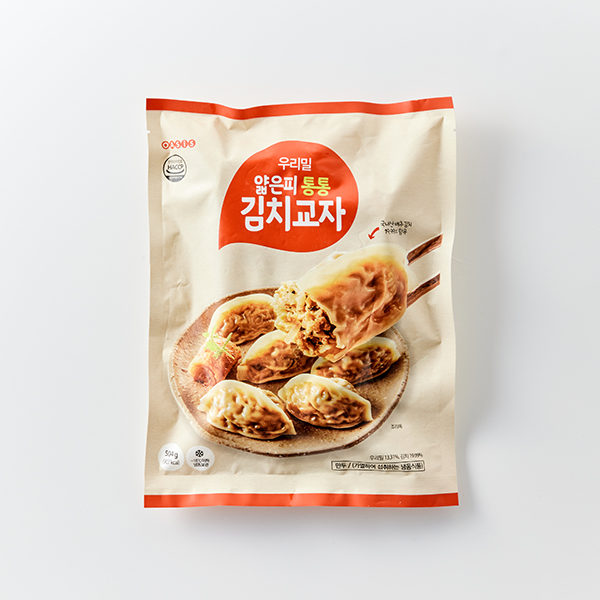 우리밀 얇은피 김치교자 (504g)