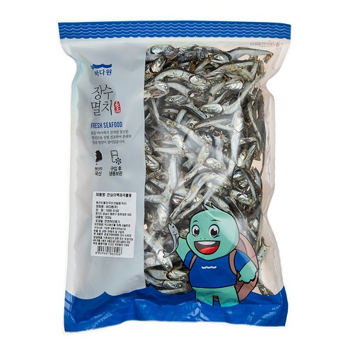 바다원 안심이력제 국물용 멸치 (냉동), 500g, 1개 c