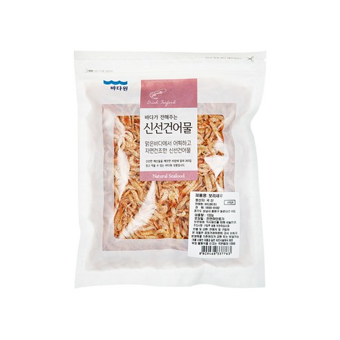 바다원 보리새우 100g, 1개 c