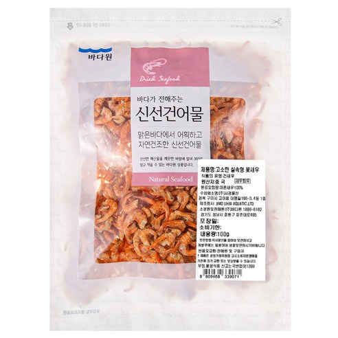 바다원 고소한 실속형 꽃새우 100g, 1개 c