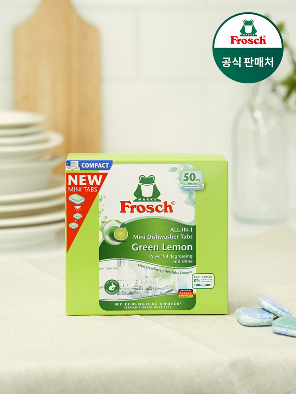 프로쉬 식기세척기세제 미니 그린레몬 50개입